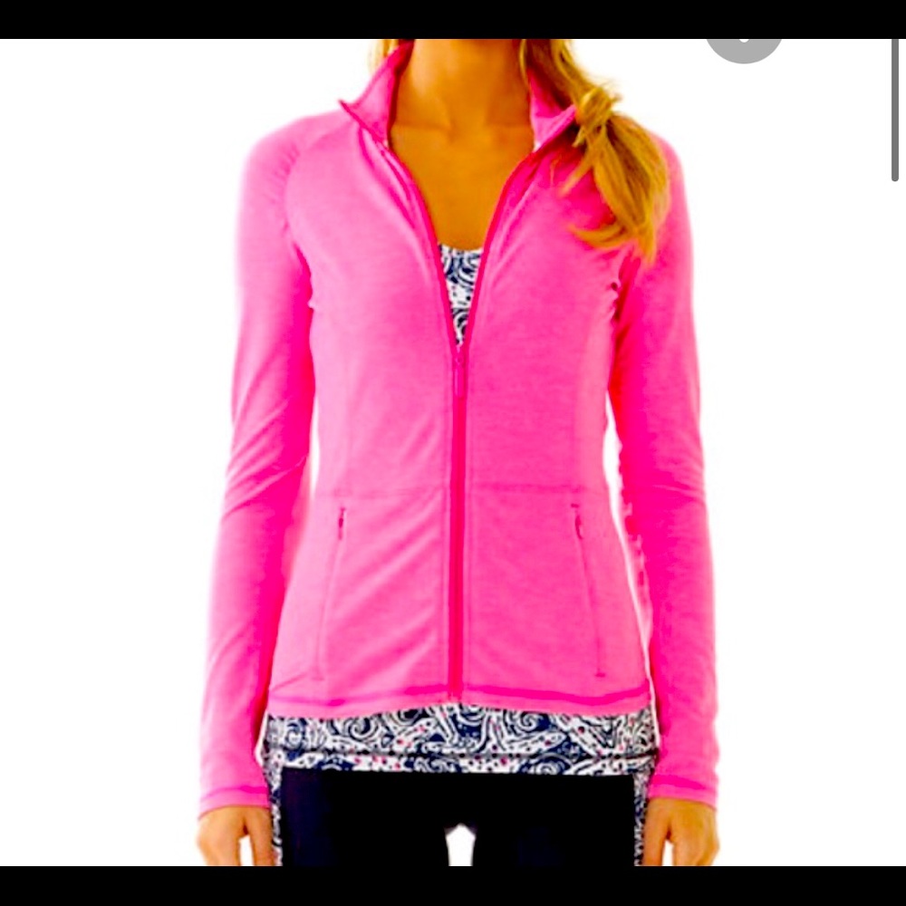 Lilly Pulitzer Luxletic Weekender Jacket Hot Pink